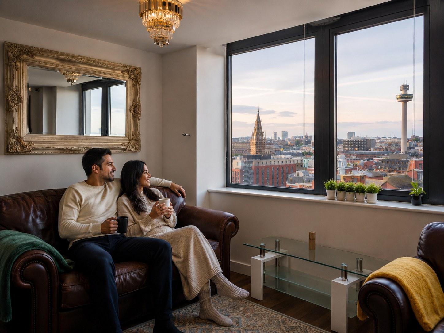 Spacious Liverpool City Centre Apartment with View